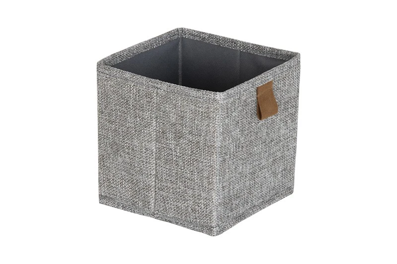 Grey Linen Storage Organizer