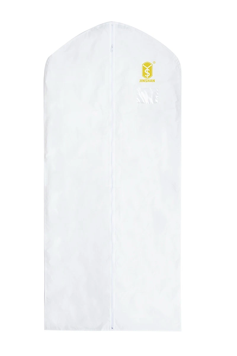 PEVA garment bag with ID pocket