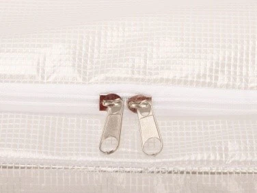 white cloth storage bins