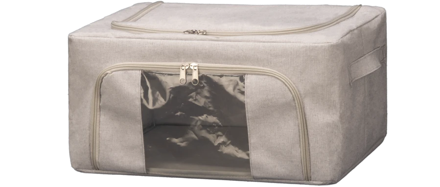 grey felt storage box