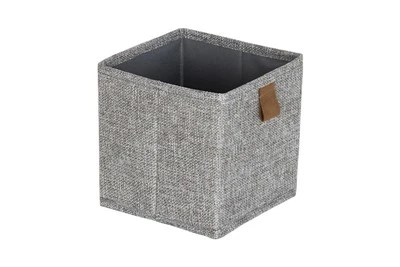 Grey Linen Storage Organizer